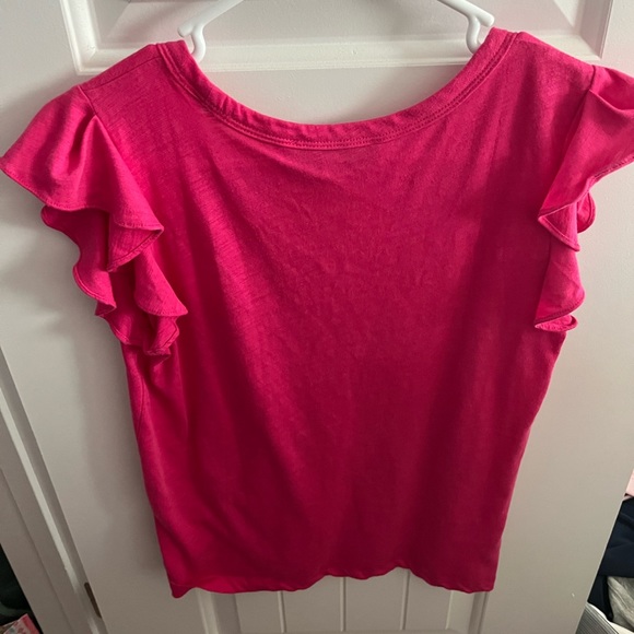 pink ruffle sleeve top! - Picture 3 of 3